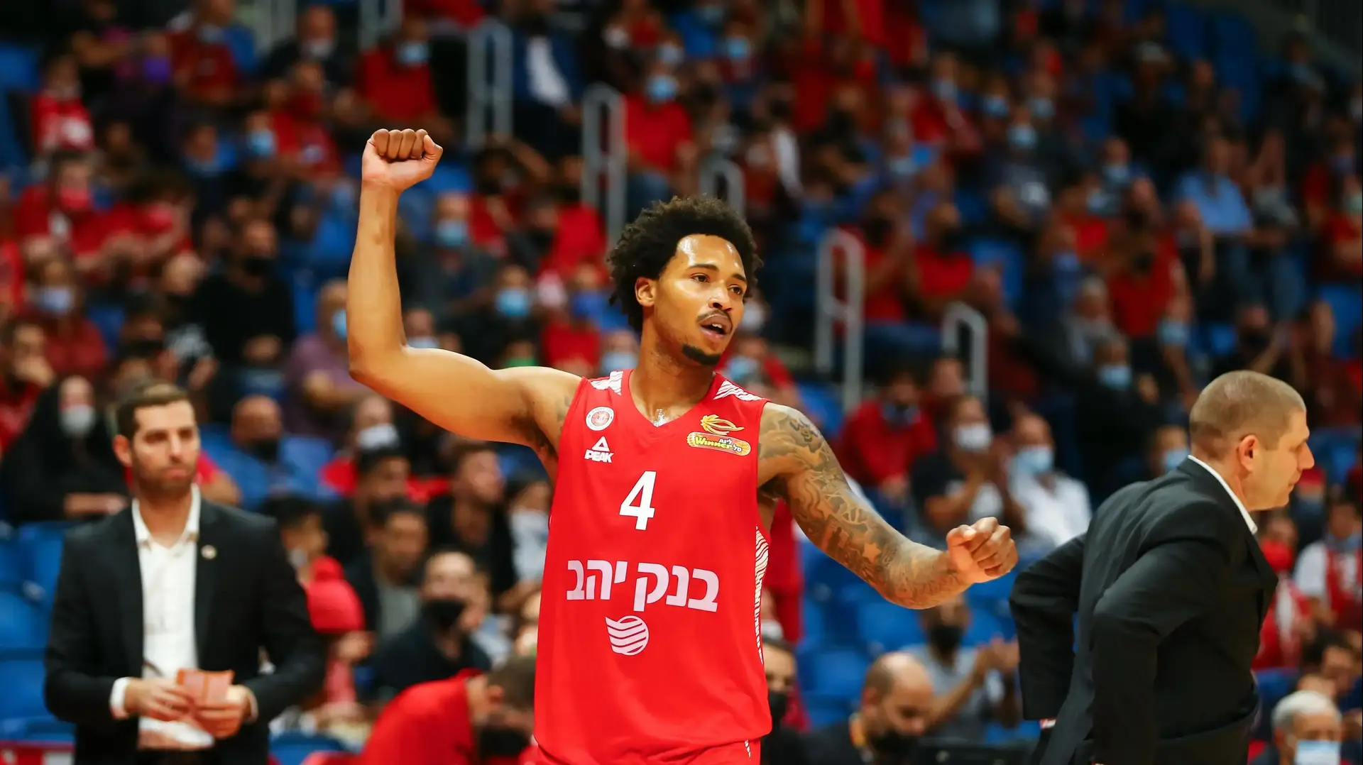 שחקן הפועל ירושלים ג'יילן אדאמס שחקן הפועל ירושלים ג'יילן אדאמס
