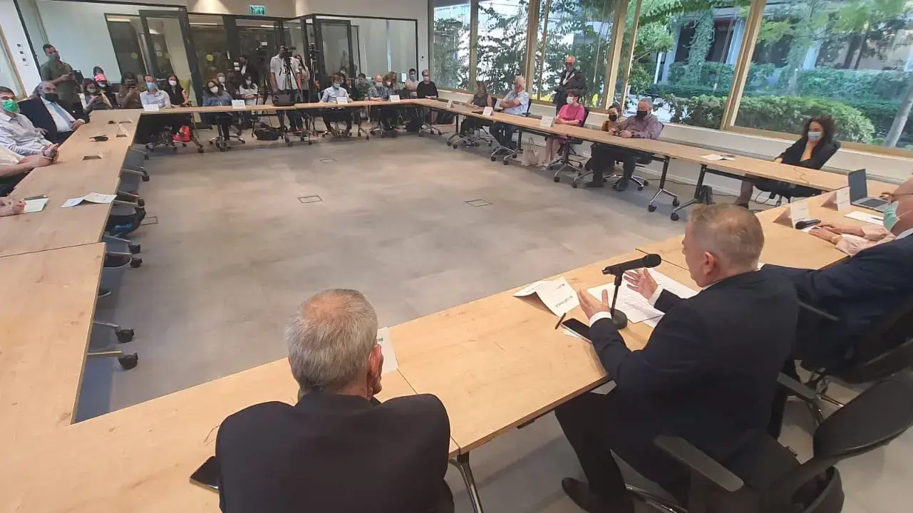 ישיבת סל התרופות | שר הבריאות, ניצן הורביץ בפתח הפגישה 24 באוקטובר 2021