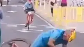 התנגשות בין רוכב אופניים לבין הולכת רגל במירוץ אופניים באיים הקנאריים