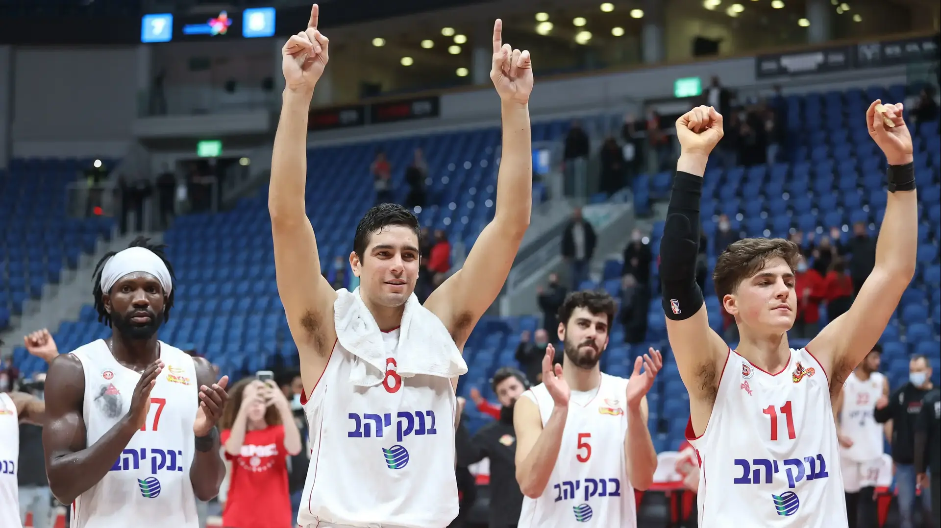 שחקני הפועל ירושלים אדם אריאל, איתי שגב, סולימאן בריימו