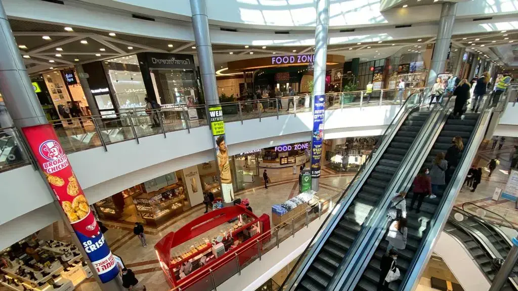 מתווה הקניונים בעזריאלי תל אביב 27 בדצמבר