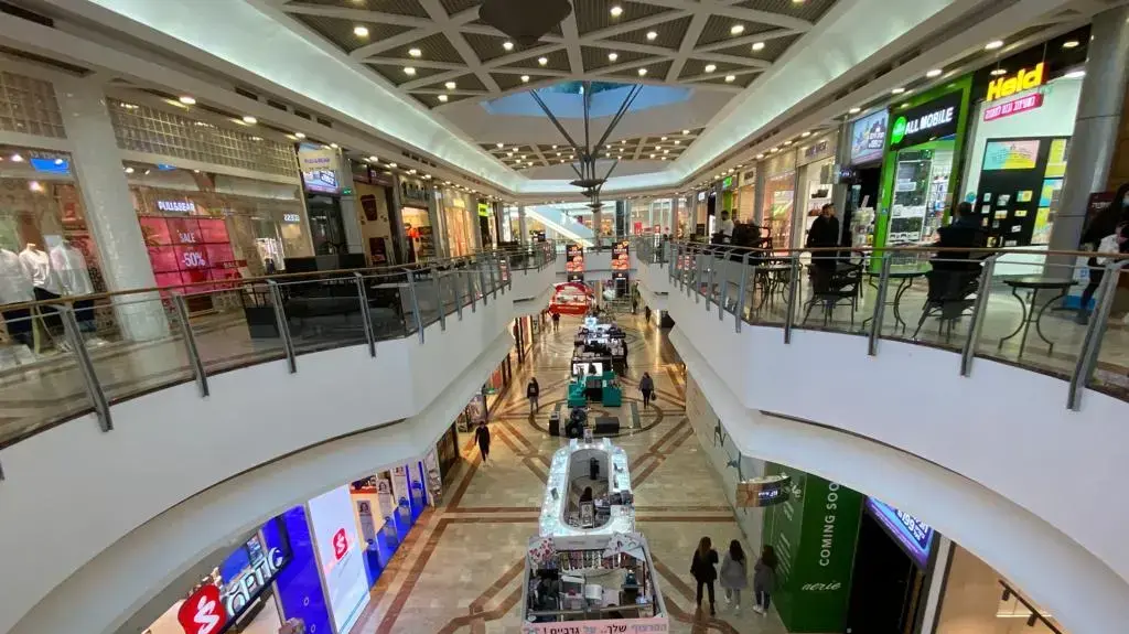 מתווה הקניונים בעזריאלי תל אביב 27 בדצמבר