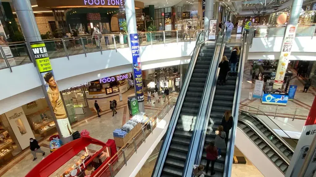 מתווה הקניונים בעזריאלי תל אביב 27 בדצמבר