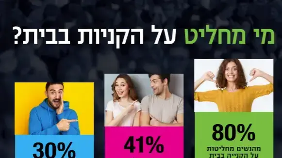 מי מחליט על הקניות בבית