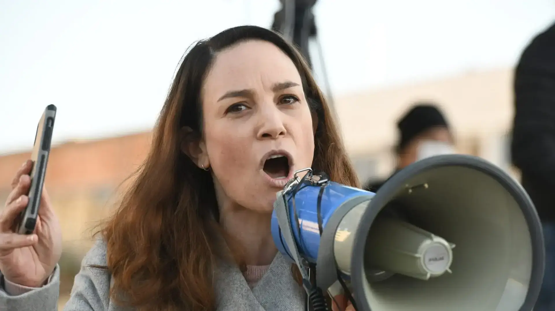 הפגנת השחקנים בכיכר הבימה, תל אביב, במחאה על היעדר הסיוע הממשלתי, 18 בינואר 2022