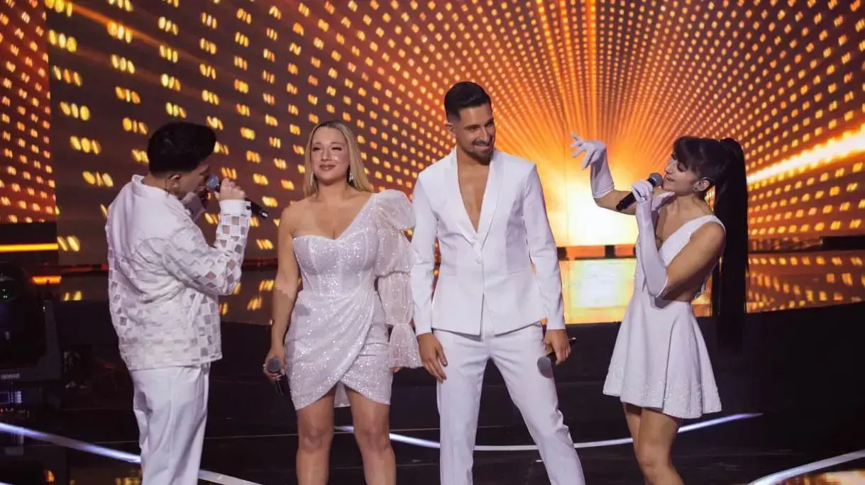 הפיינליסטים של "אקס פקטור לאירוויזיון" לשנת 2022 - אלי חולי, מיכאל בן דוד, ספיר סבן וענבל ביבי - בתכנית "השיר שלנו לאירוויזיון" בכאן 11