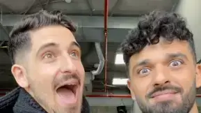 מיכאל בן דוד וחן אהרוני יחד