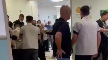 קטטה במרכז הרפואי לגליל בנהריה. 18 במאי 2022