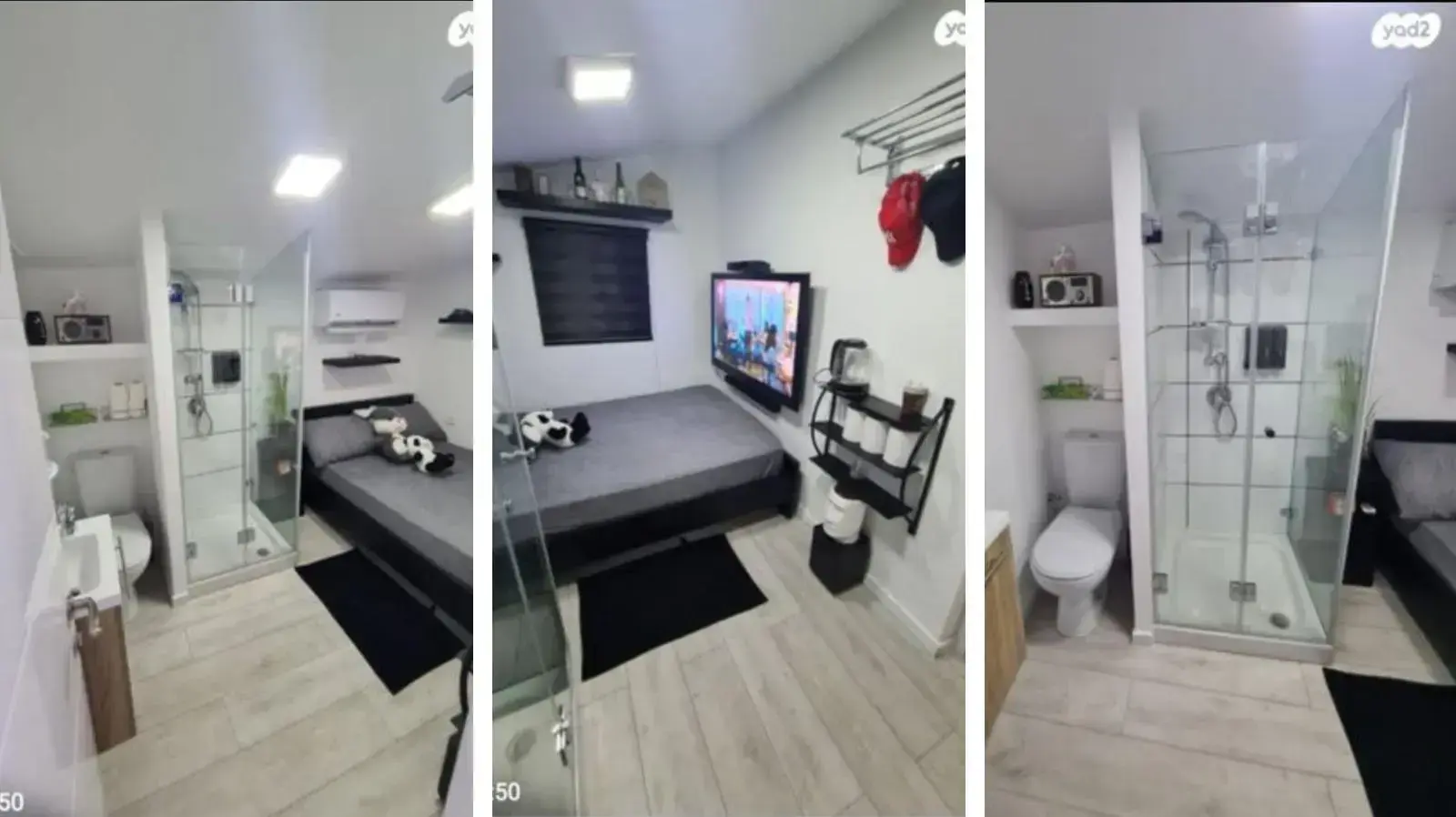 דירה להשכרה בשכונת התקווה עם שירותים ליד המיטה