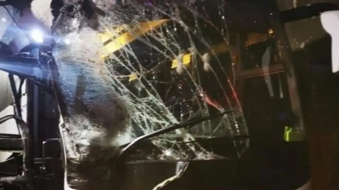 אוטובוס נבחרת בולגריה אחרי תאונת דרכים בגאורגיה אוטובוס נבחרת בולגריה אחרי תאונת דרכים בגאורגיה