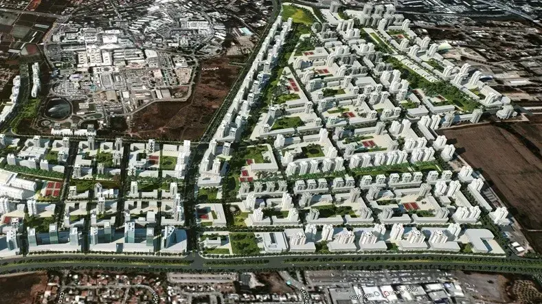 הדמיית תוכנית החלוקה של בסיס תל השומר