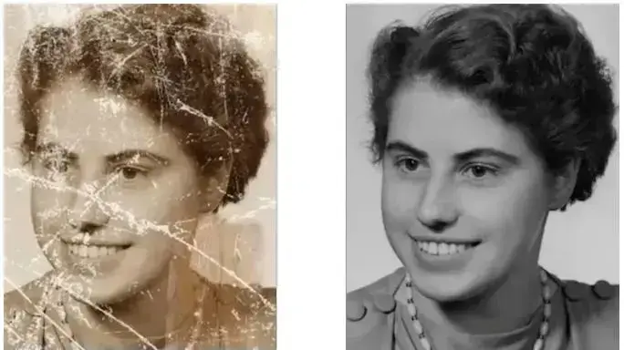 כך זה נראה: לקחת תמונות אלבום ישנות ובלויות חוזרות לחיים