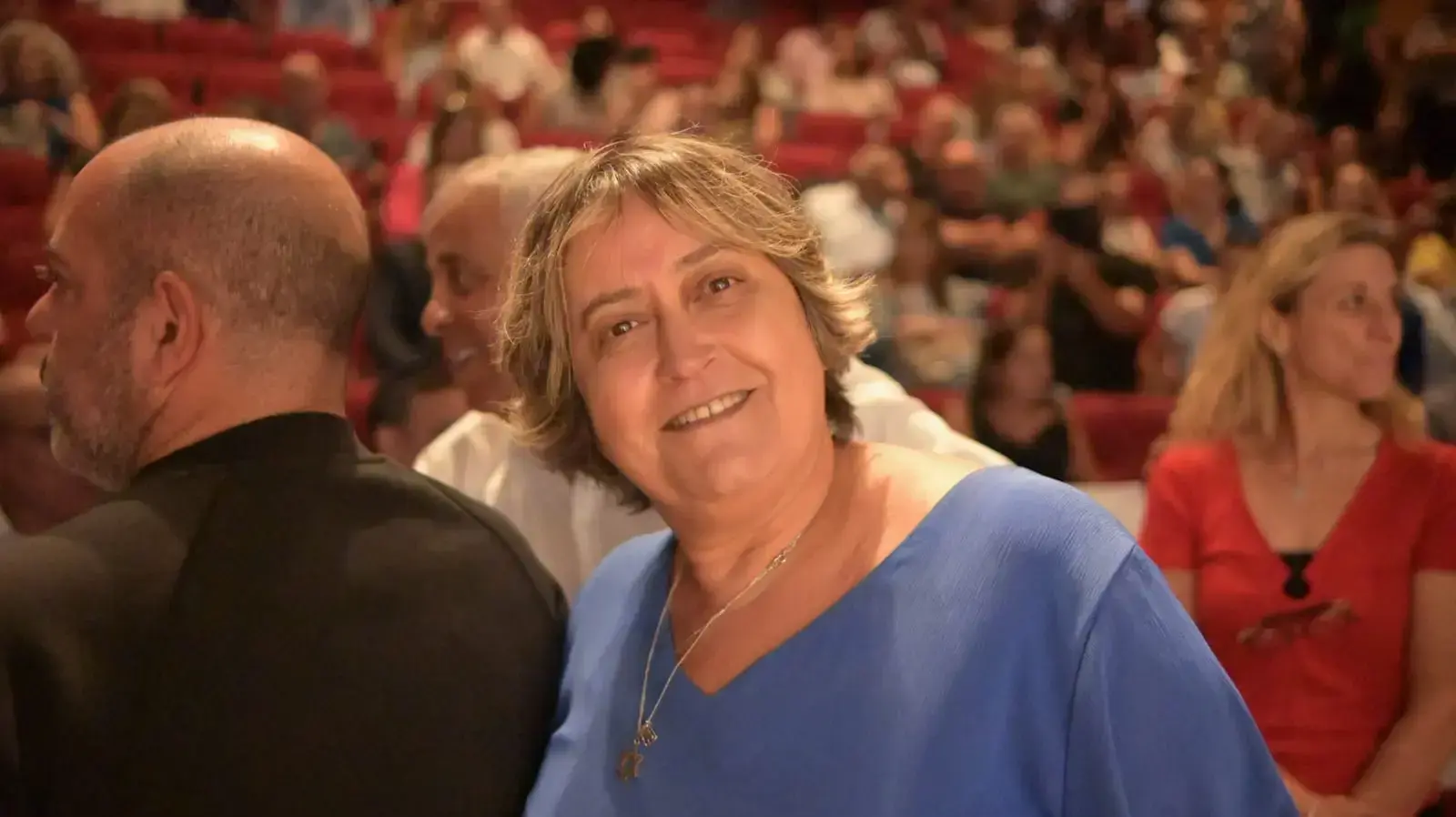 כנס הערכות לפתיחת שנת הלימודים-מזכ"לית הסתדרות המורים יפה בן דויד, גני תקווה, 18 באוגוסט 2022