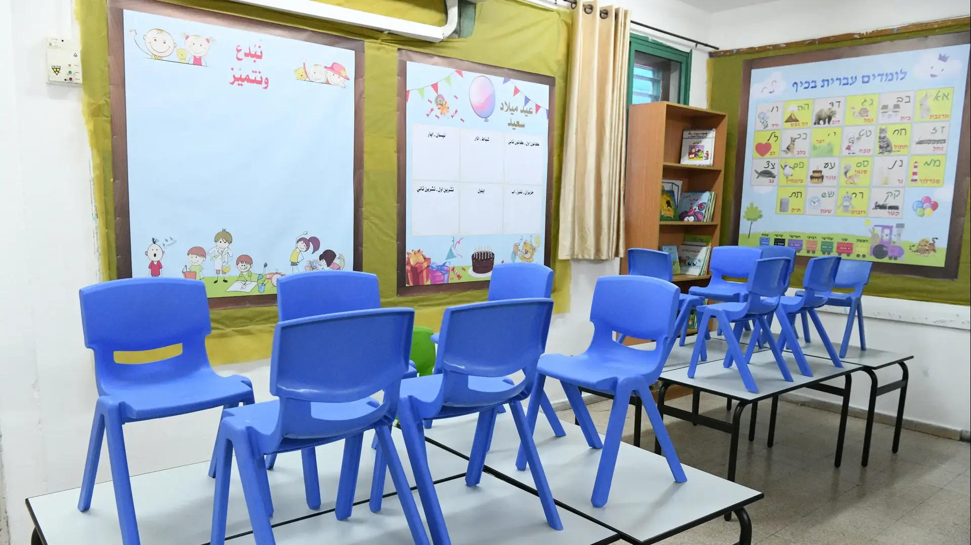 הכונות לקראת פתיחת שנת הלימודים בבית ספר אלמנאר, לוד 1 בספטמבר 2022