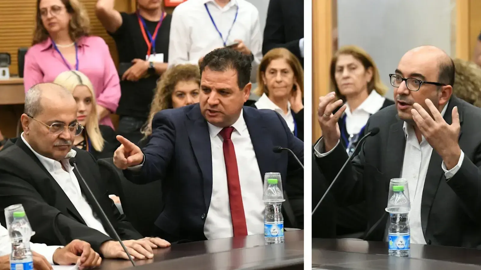 איימן עודה, אחמד טיבי וסמי אבו שחאדה. 15 בספטמבר 2022