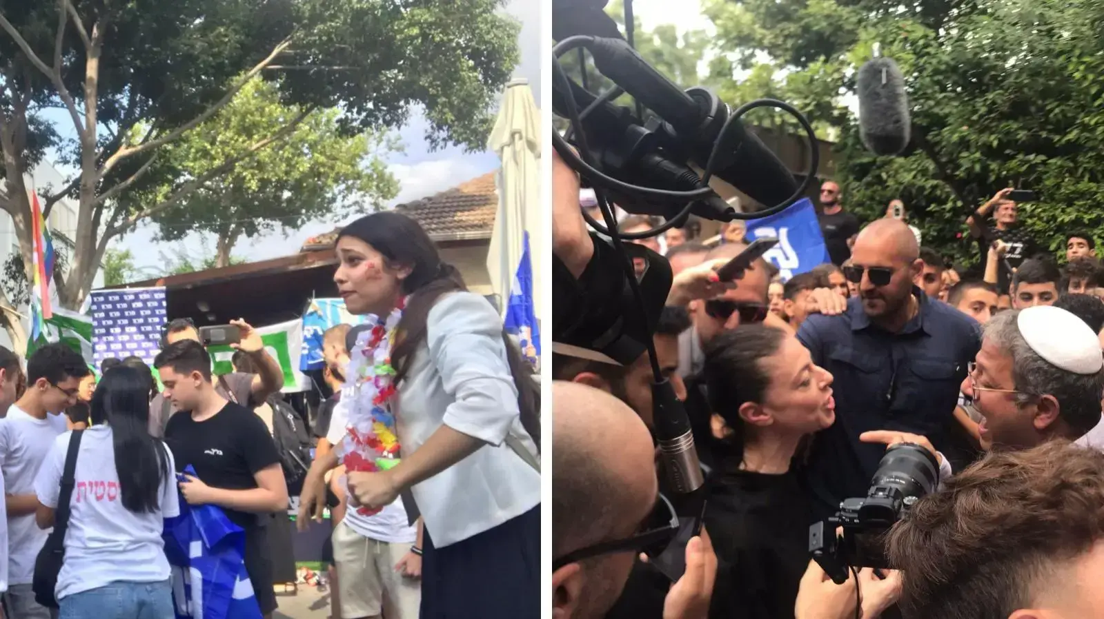 מרב מיכאלי והדר מוכתר בתיכון בליך 20 בספטמבר 2022