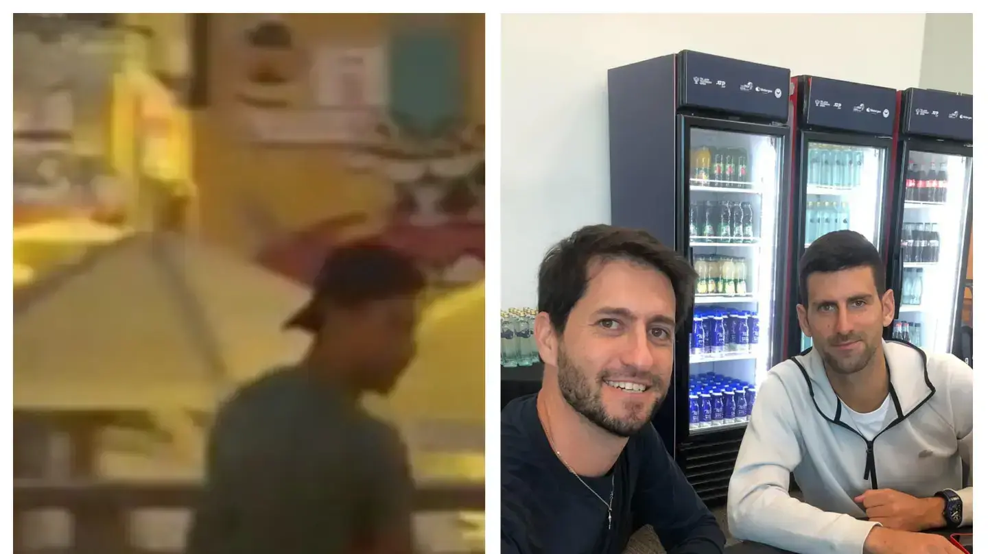 נובאק דג'וקוביץ' מתאמן בחוף הים בתל אביב, וסועד עם טניסאי העבר אמיר ויינטרוב