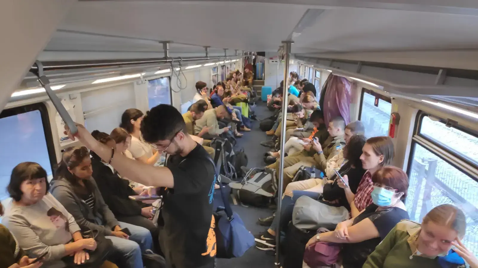 שיבושים קשים בתנועת הרכבות בקו בנימינה תל אביב, בעקבות תקלה ברכבת השלום 23 באוקטבור 2022