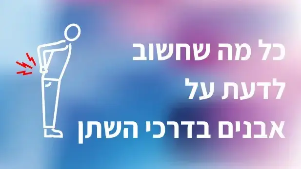 כל מה שחשוב לדעת אבנים בדרכי השתן. מציג ד"ר יונתן וגמייסטר