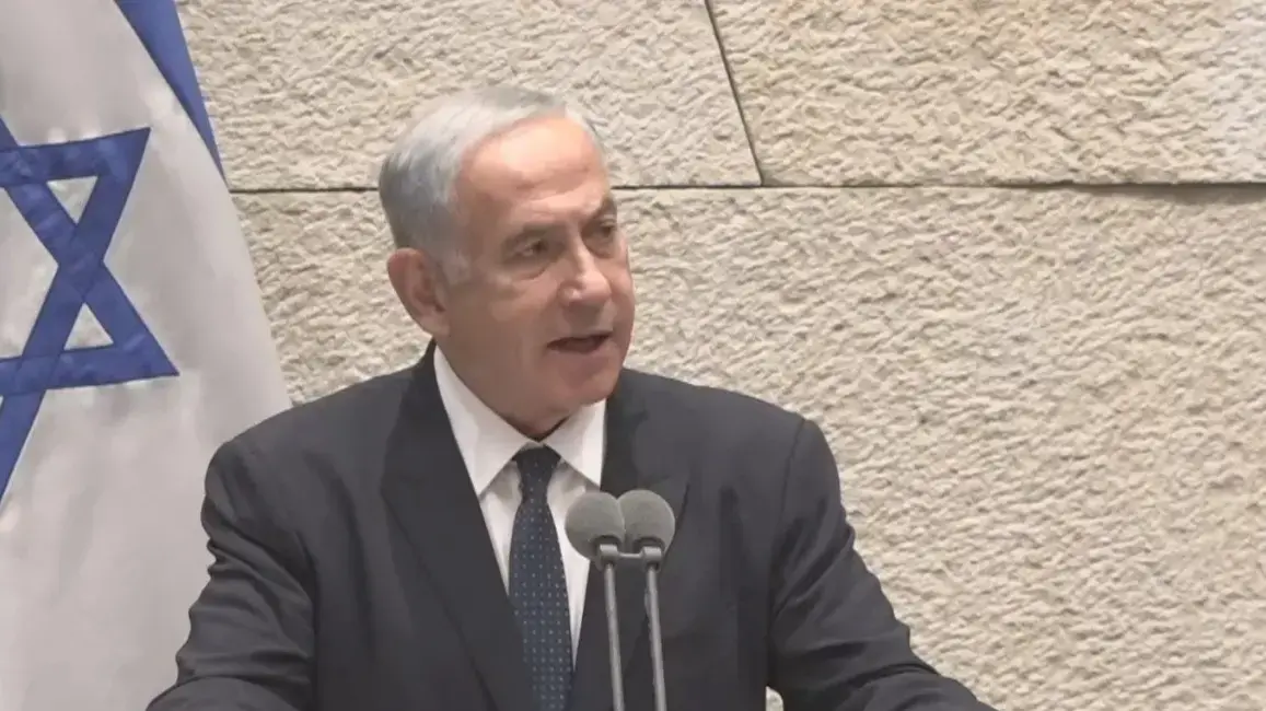 בנימין נתניהו במהלך כינוס מליאת הכנסת לציון יום הזיכרון ליצחק רבין 
6 בנובמבר 2022