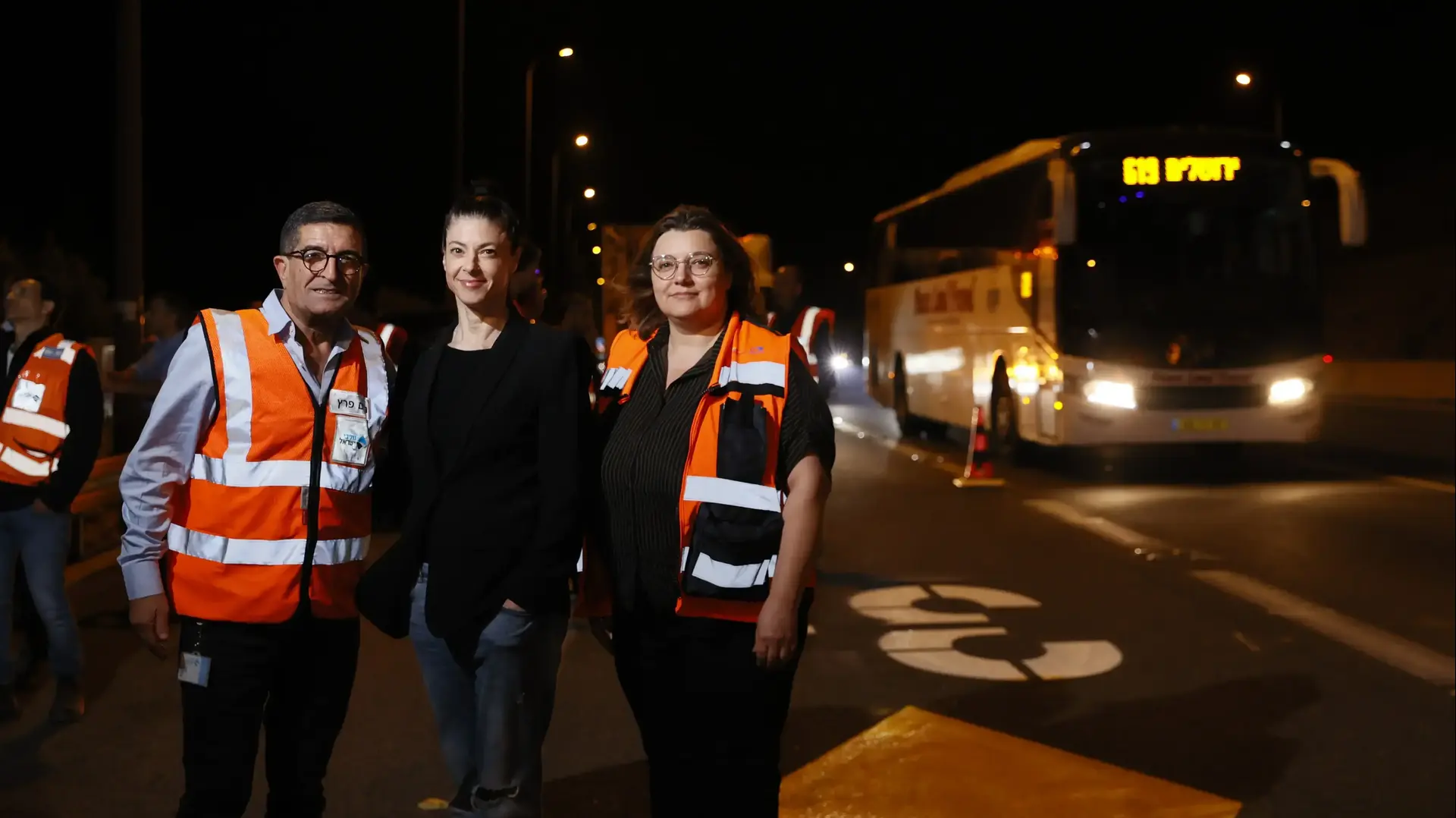 תחילת סימון נתיב פלוס בכביש מספר 1 ממחלף דניאל למנהרת הראל