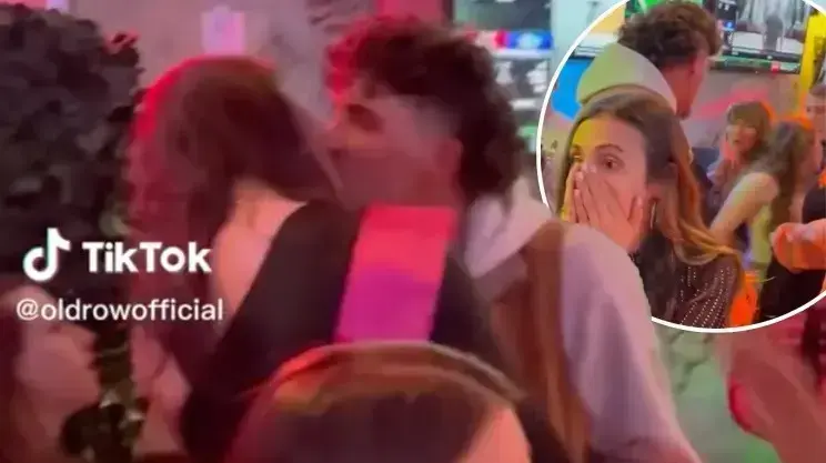 תפסה את חבר שלה מנשק בחורה אחרת במסיבה