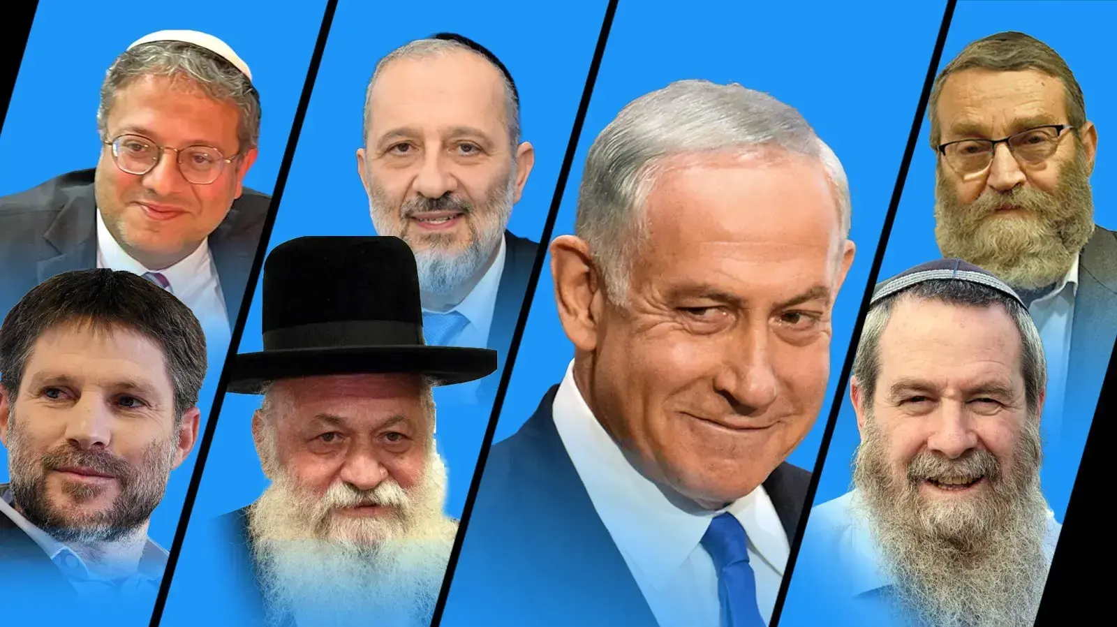 בנימין נתניהו וראשי מפלגות הקואליציה