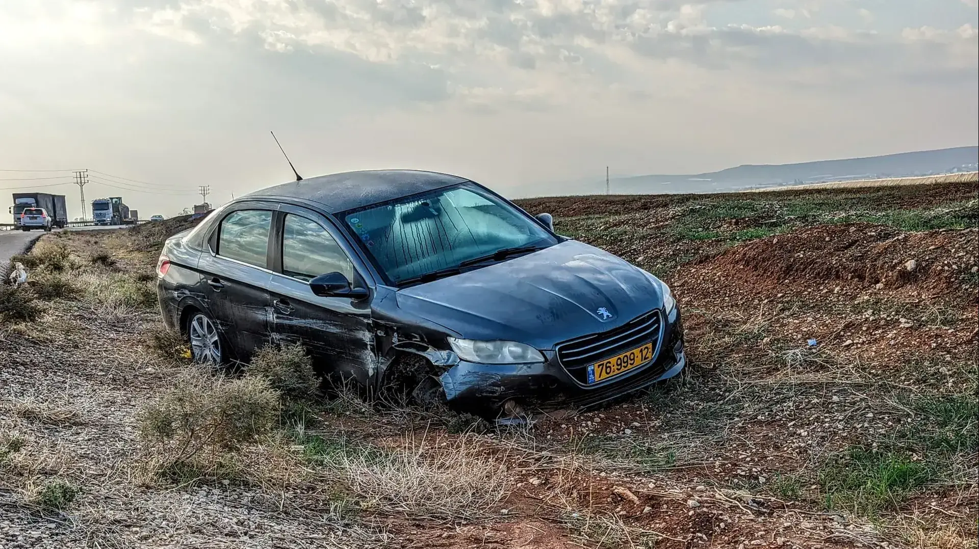 מכונית אחרי תאונה