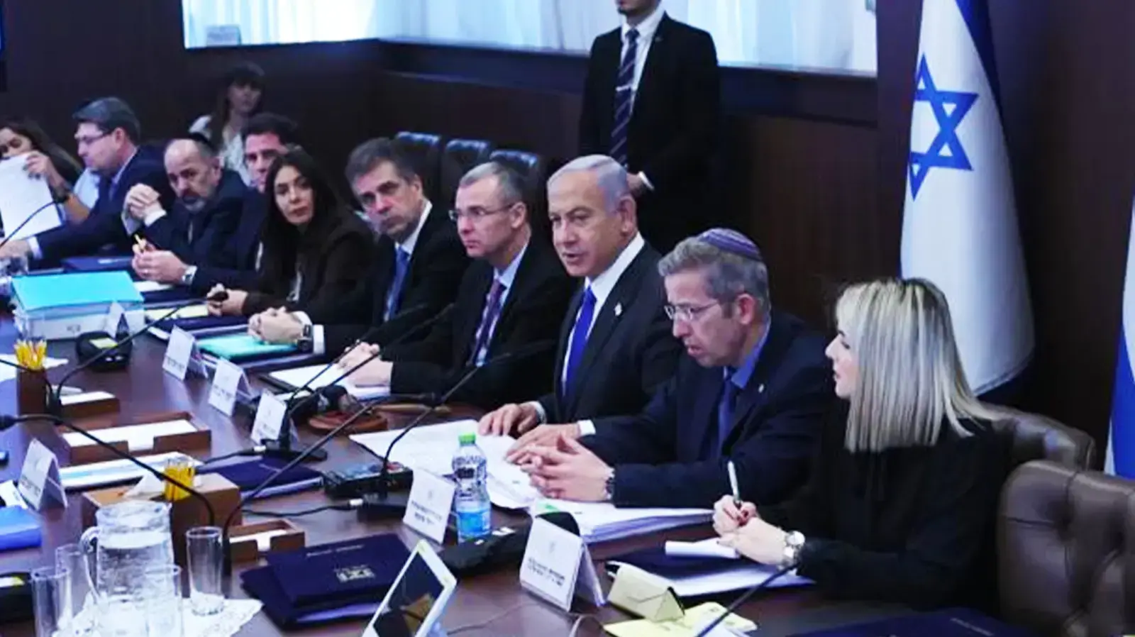 ראש הממשלה בנימין נתניהו בישיבת ממשלה, 29 בינואר 2023