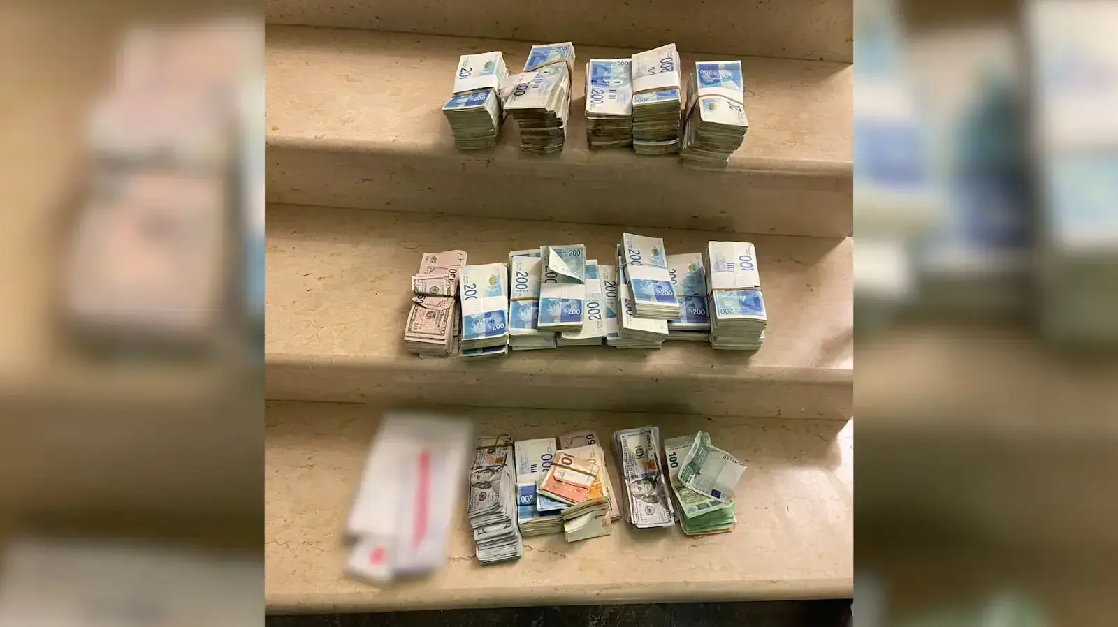 תפיסת כסף בפעילות המשטרה נגד ארגון הפשיעה אבו לטיף