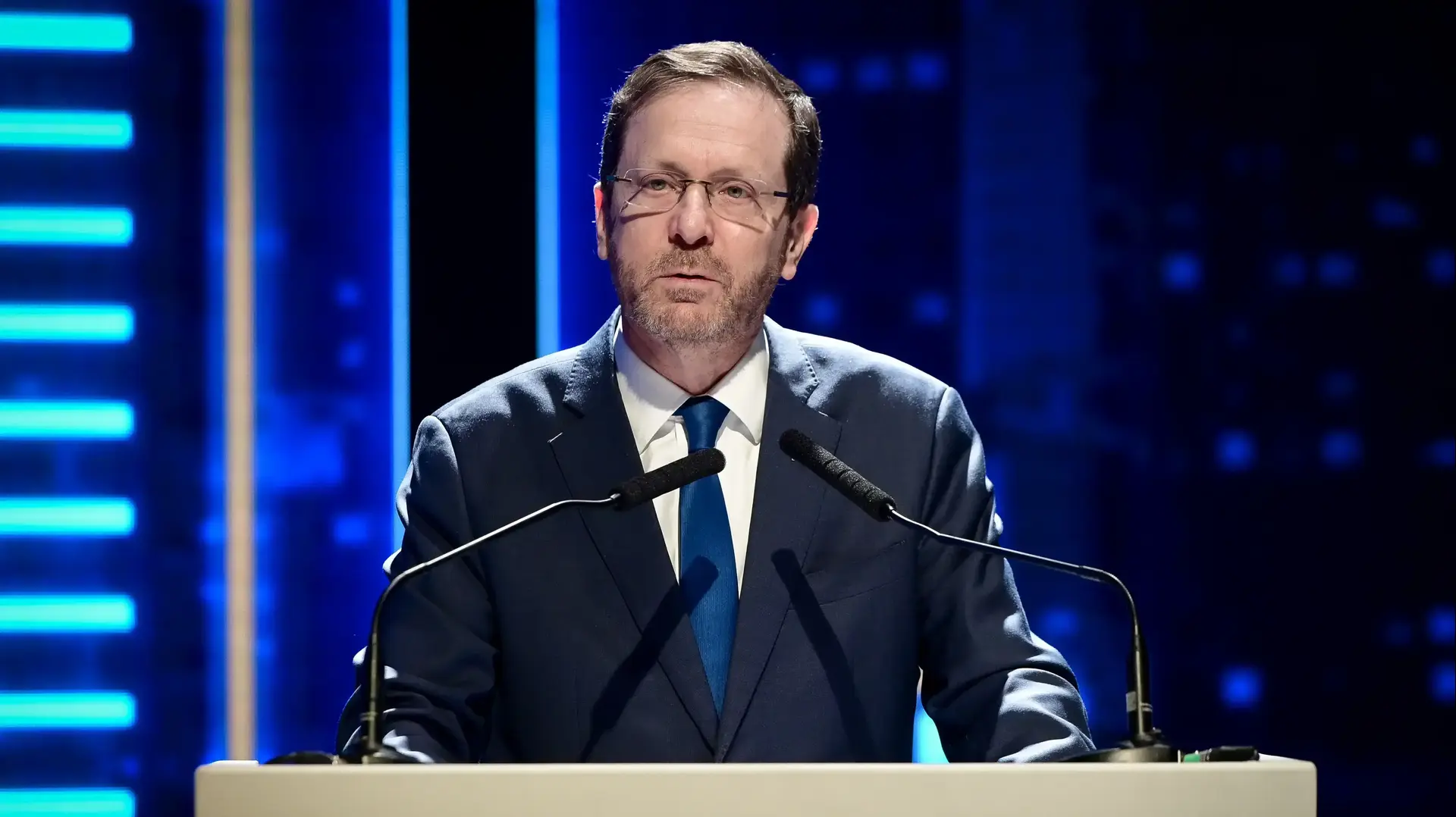 יצחק הרצוג, נשיא המדינה, בטקס הענקת אזרחות כבוד של עיריית תל אביב, 13 במרץ 2023