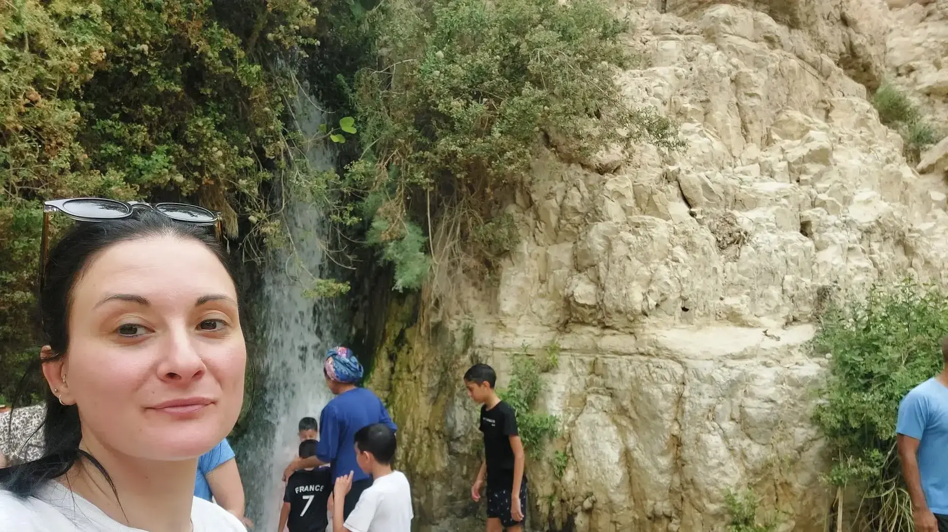 אליזה פיאמפיאנו תיירת מאיטליה בעין גדי