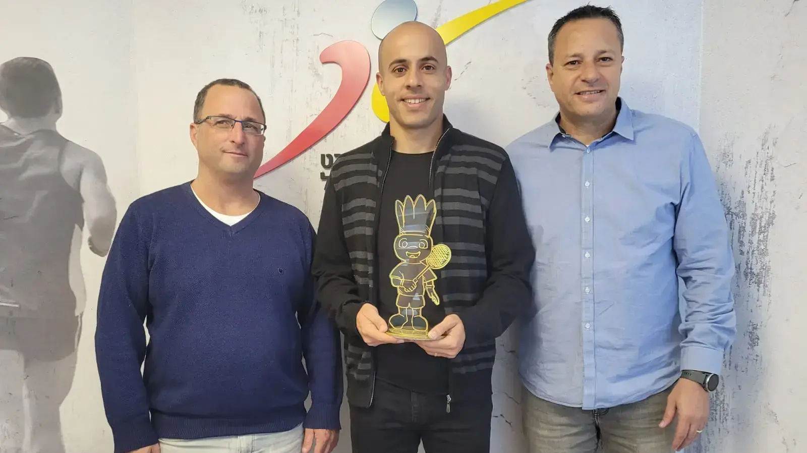 מימין לשמאל זיו ישראלי נאאל עודה וניר שדה מימין לשמאל זיו ישראלי נאאל עודה וניר שדה