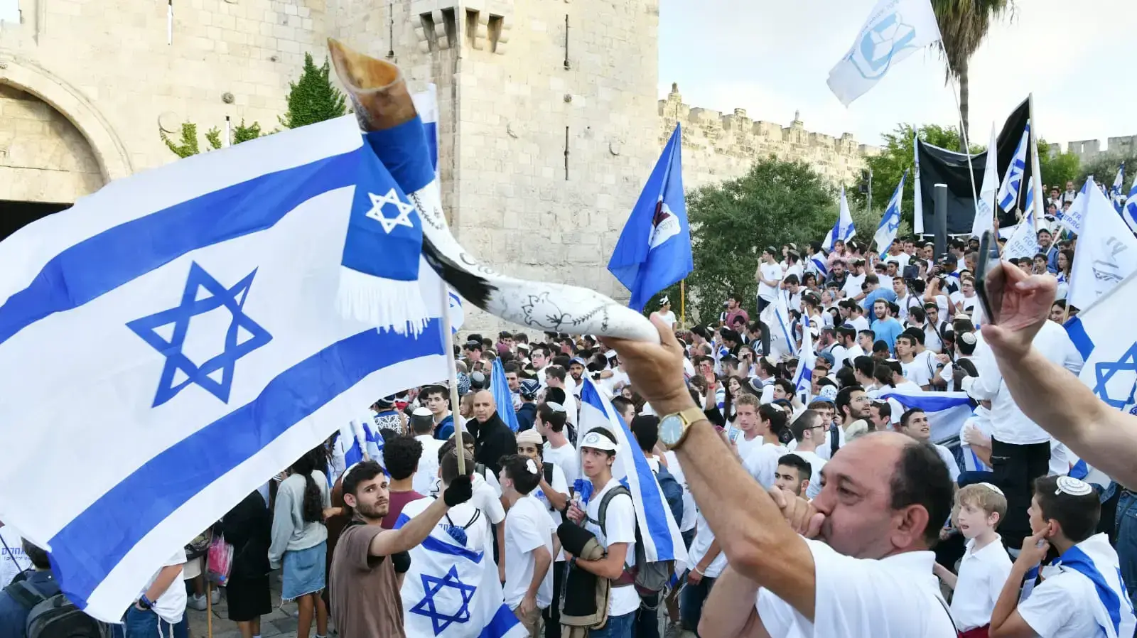 צעדת ירושלים , שער שכם יום ירושלים. 18 במאי 2023
