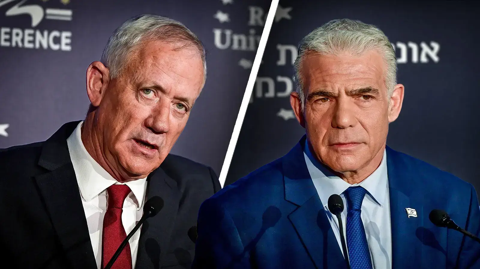 יאיר לפיד, בני גנץ