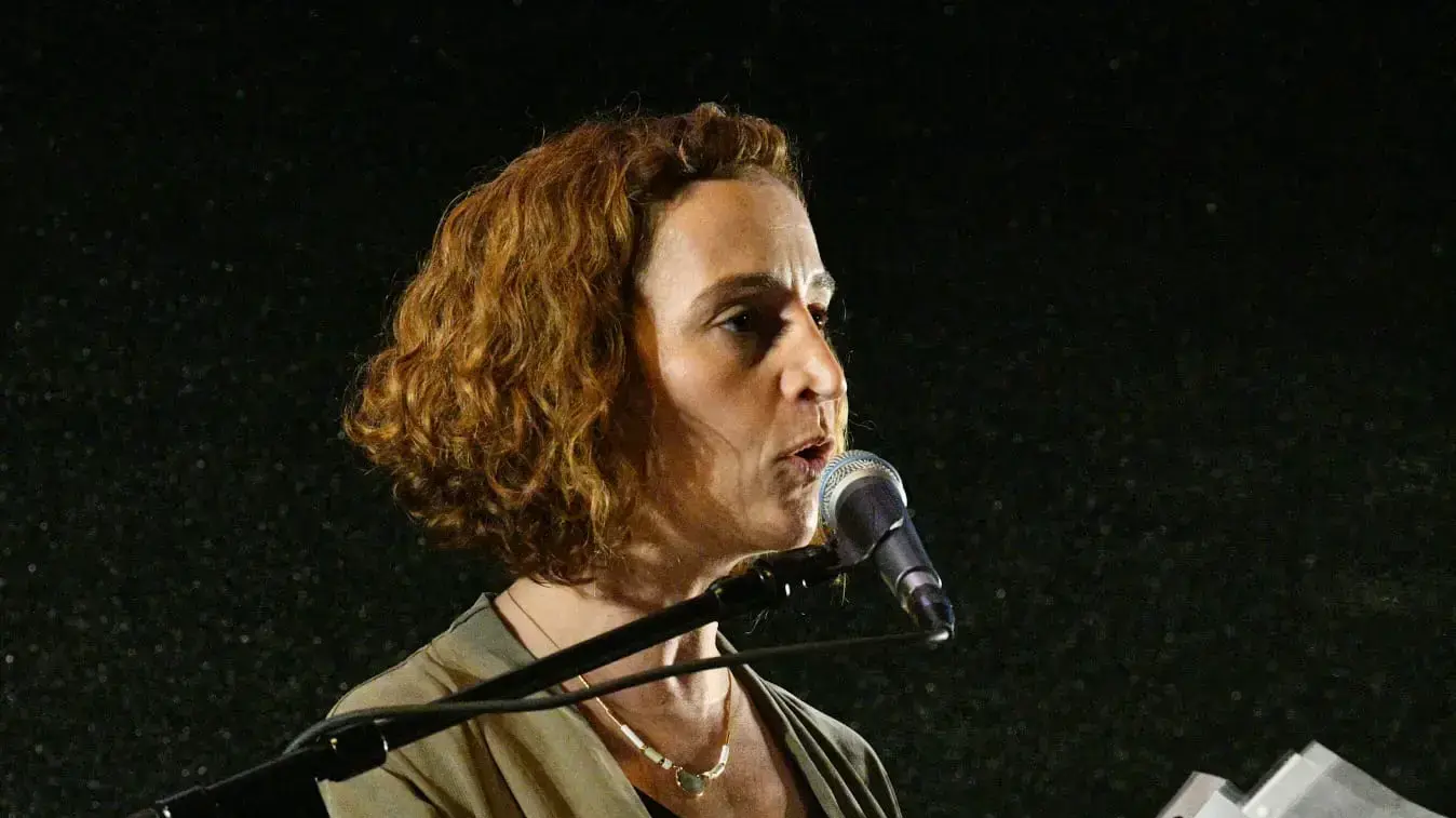 עינת גז, הפגנה נגד המהפכה המשפטית, קפלן ת"א, 10 ביוני 2023