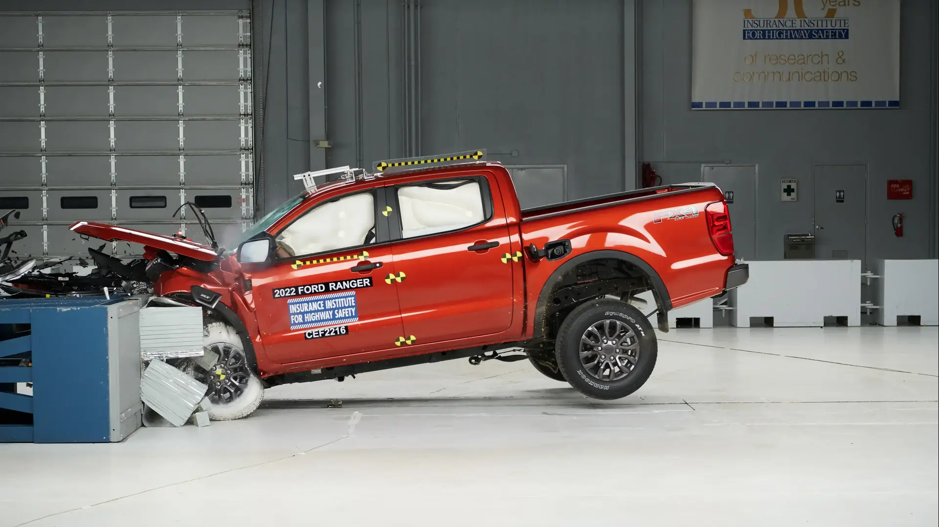 פורד ריינג'ר מבחן ריסוק IIHS