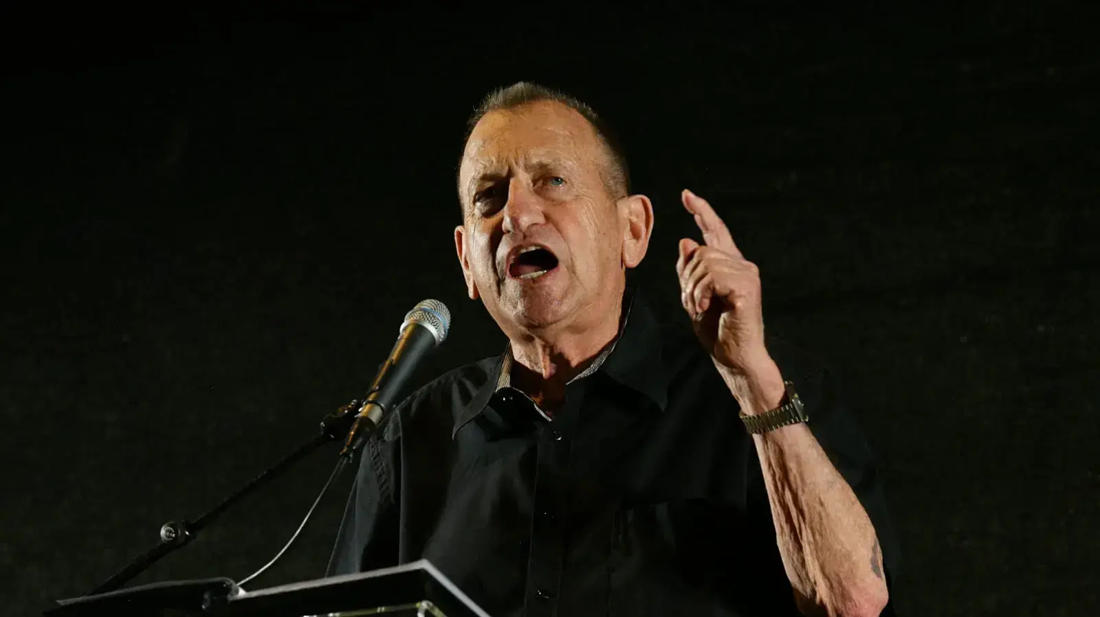 רון חולדאי, הפגנה נגד המהפכה המשפטית, קפלן ת"א, 1 ביולי 2023