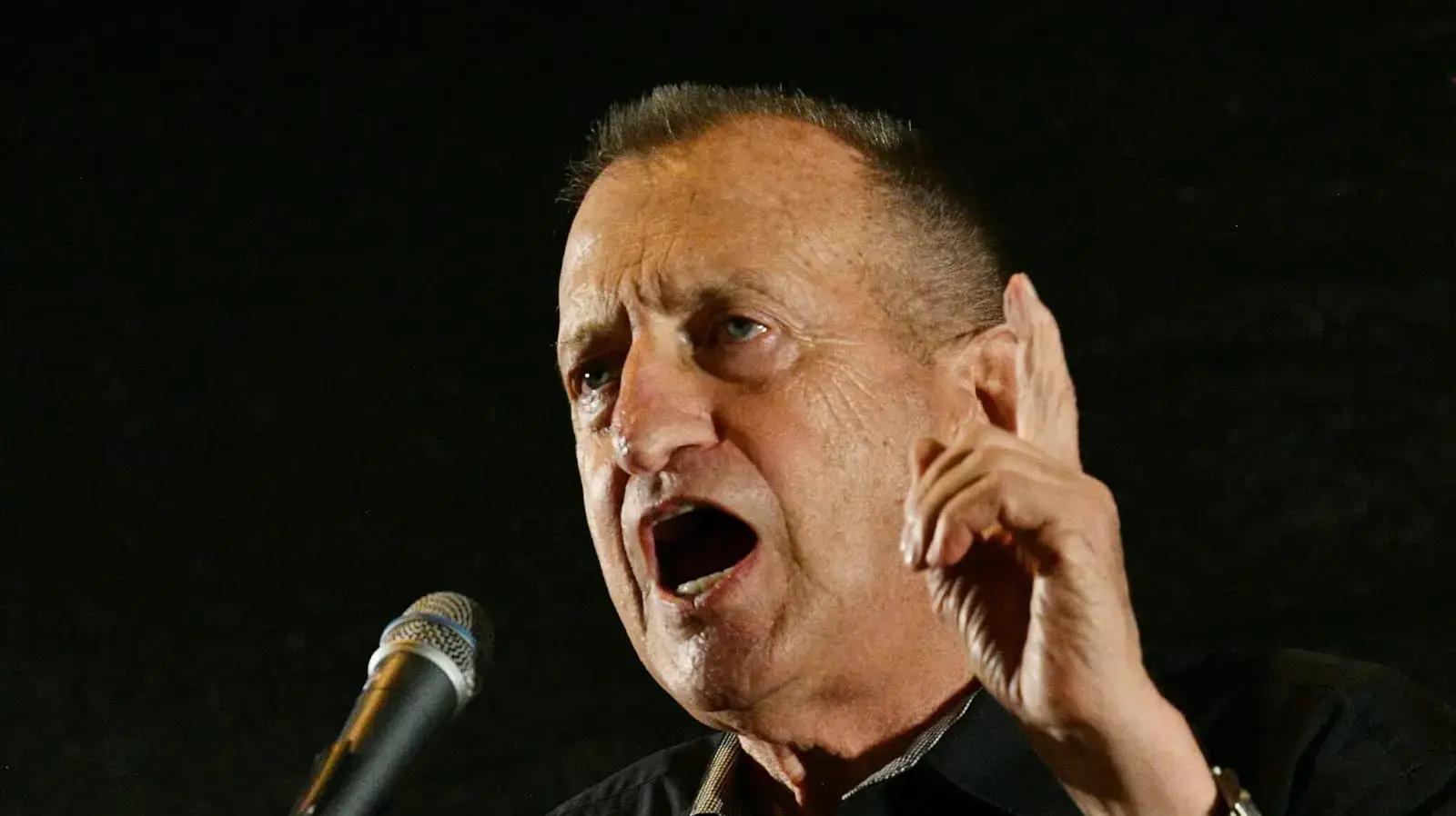רון חולדאי, הפגנה נגד המהפכה המשפטית, קפלן ת"א, 1 ביולי 2023