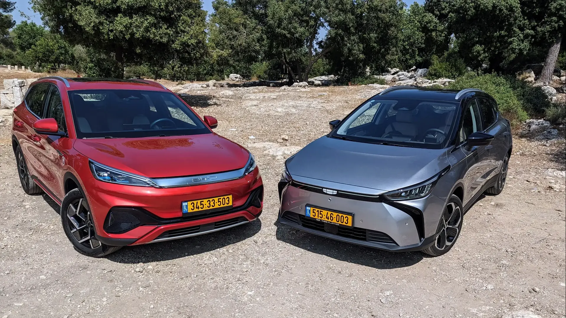 BYD אטו 3
ג'ילי גיאומטרי C 
מבחן השוואתי