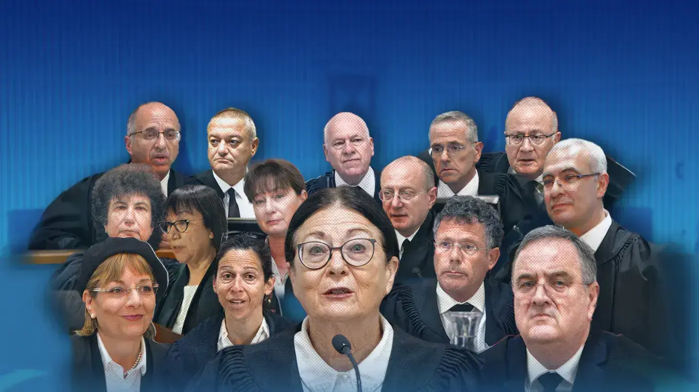 שופטי בג"ץ, אסתר חיות, עוזי פוגלמן, יצחק עמית, נעם סולברג, דפנה ברק-ארז, ענת ברון, דוד מינץ, יוסף אלרון, יעל וילנר, עופר גרוסקופף, אלכס שטיין, גילה כנפי שטייניץ, חאלד כבוב, יחיאל מאיר כשר, רות רונן