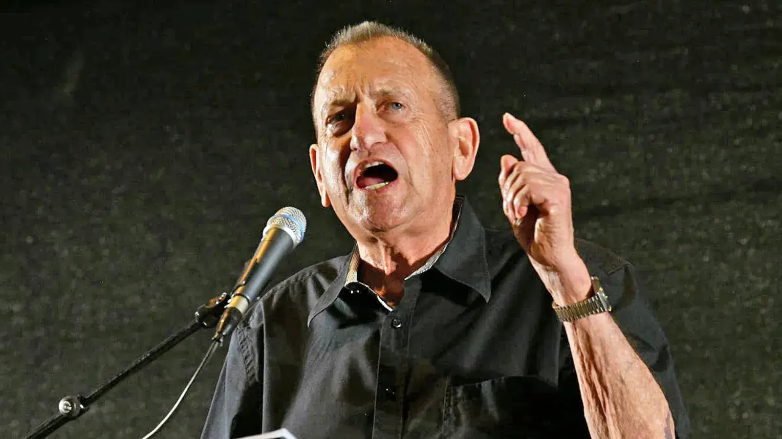 רון חולדאי, הפגנה נגד המהפכה המשפטית, קפלן ת"א, 1 ביולי 2023