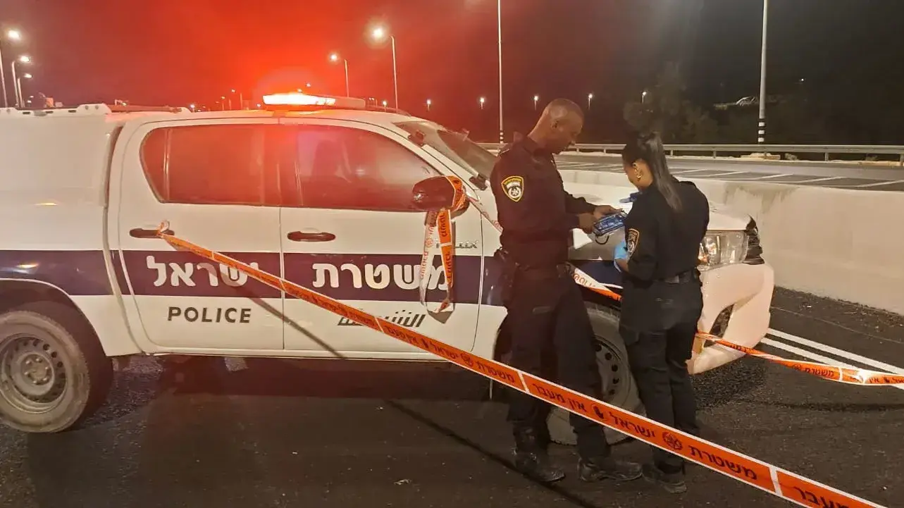 זירת הירי בכביש 40