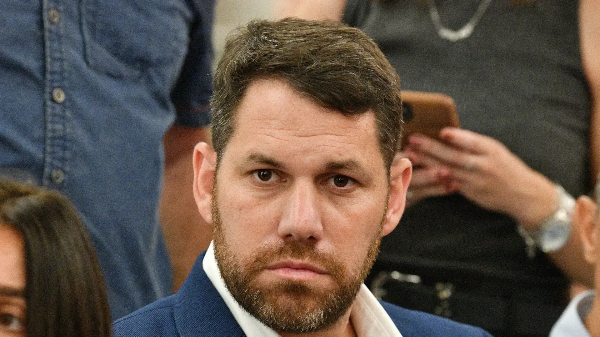 משה בן זקן מנכ"ל משרד התחבורה, נסיעה ראשונה של הרכבת הקלה, תחנת ארליך, ת"א יפו, 16 באוגוסט 2023