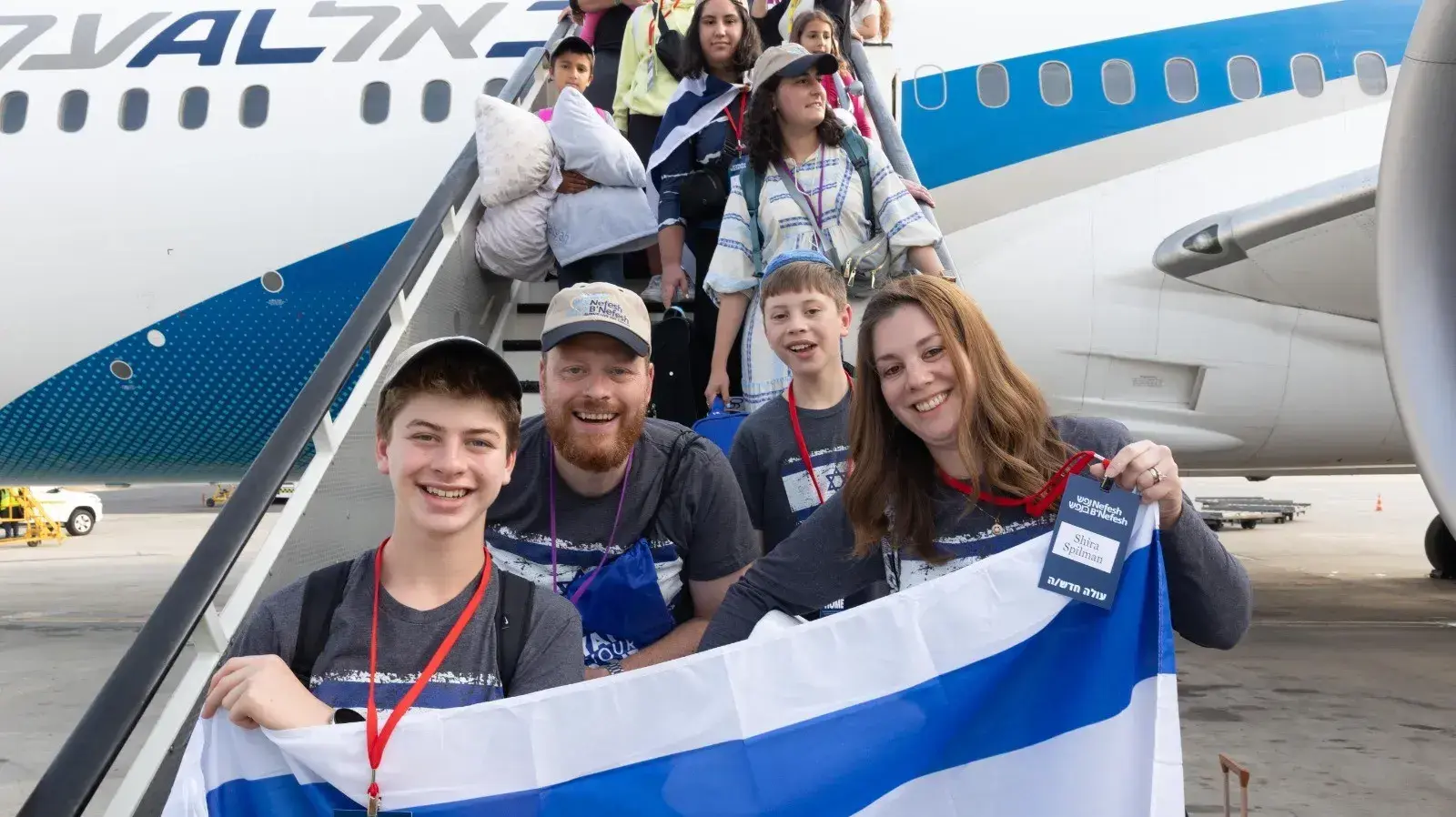 משפחת ספילמן לאחר הנחיתה
