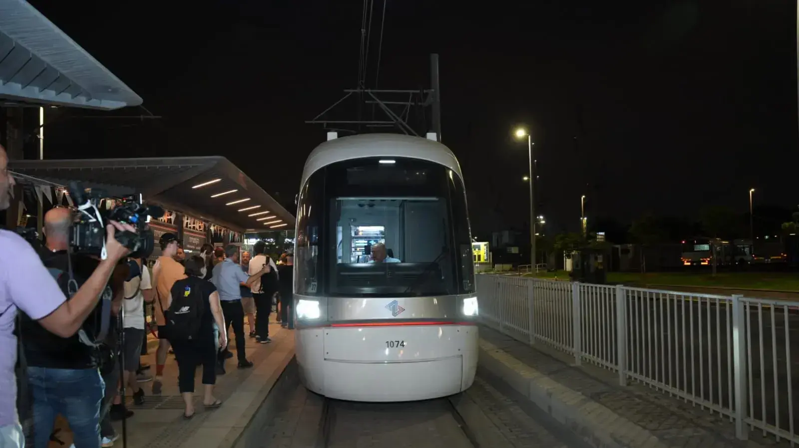 נסיעה ראשונה של הקו האדום של הרכבת הקלה בגוש דן, 18 באוגוסט 2023