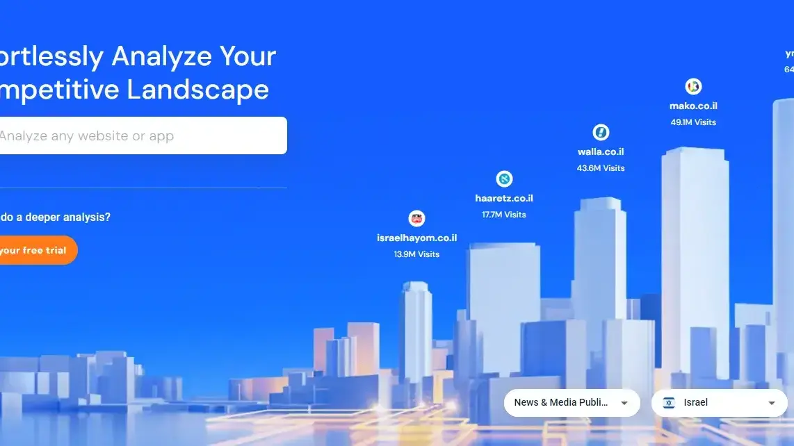 עם העדכון החדש, Similarweb ידע מה באנו לחפש עוד לפני שהתחלנו להקליד.