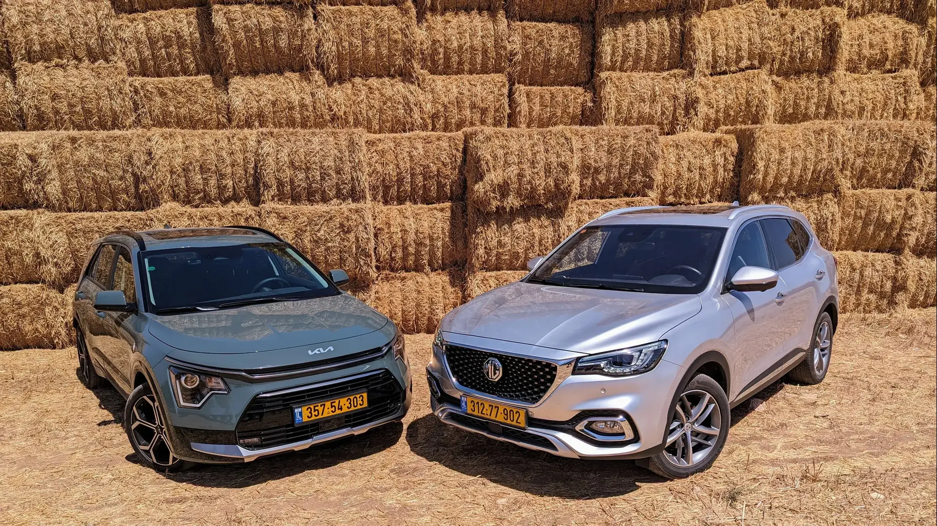 השוואתי קיה נירו PHEV מול MG EHS