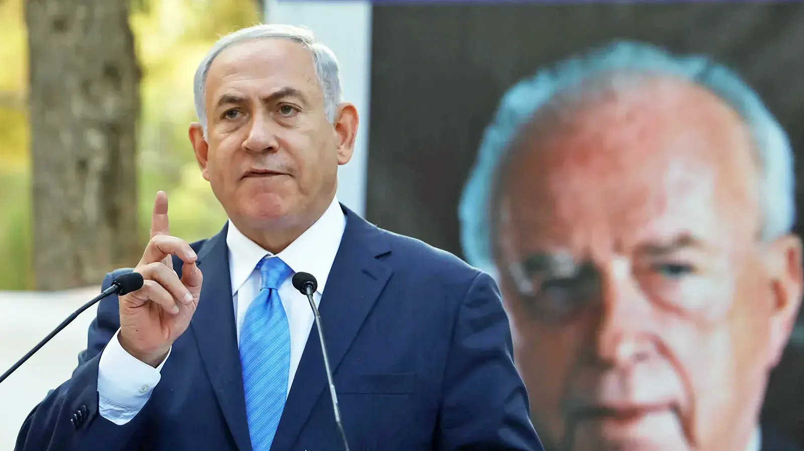 ראש הממשלה בנימין נתניהו בטקס אזכרה ה 22 ליצחק רבין בהר הרצל