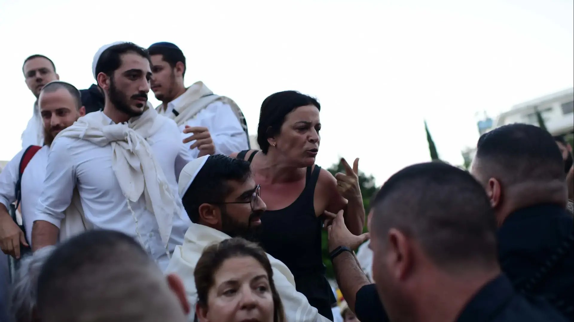 עימותים במהלך תפילת יום כיפור, כיכר דיזנגוף, תל אביב. 24 בספטמבר 2023